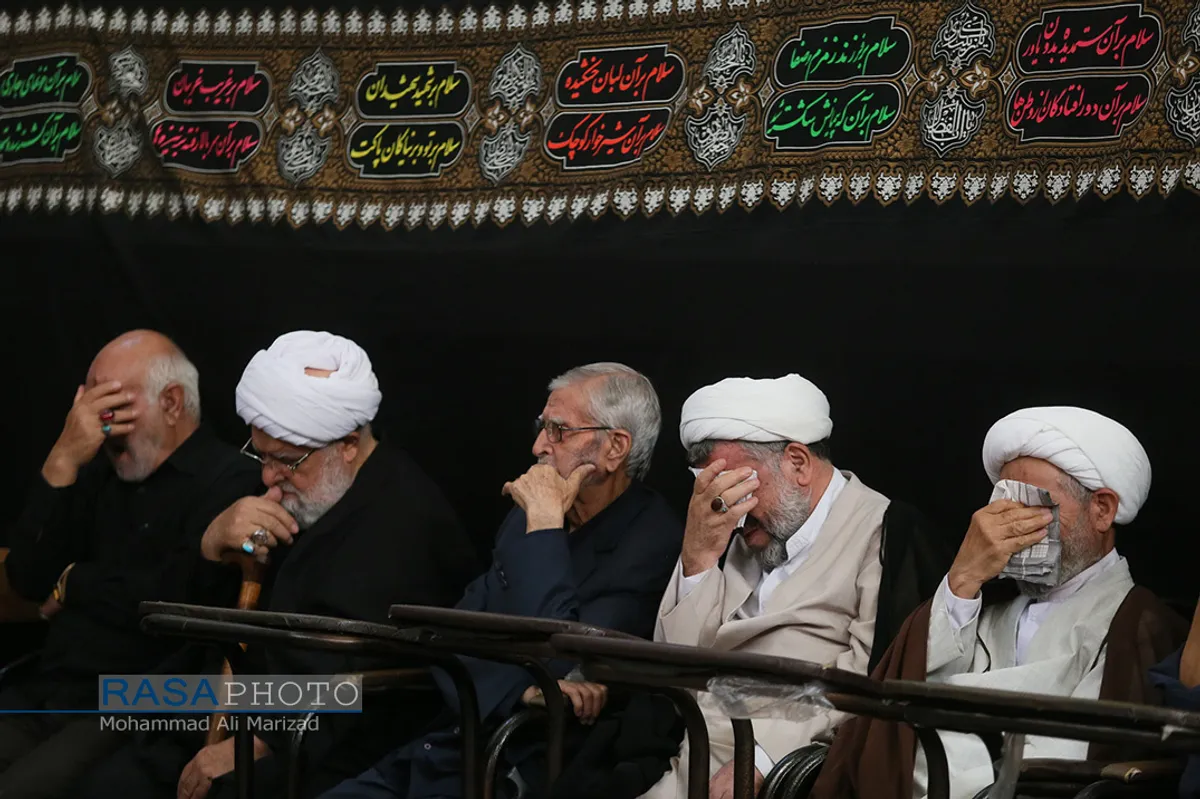 عزاداری روز هشتم محرم در بیت حضرت آیت الله شبیری زنجانی