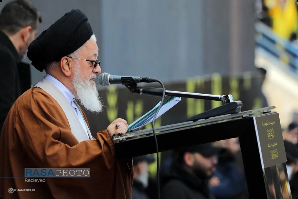 مراسم تشییع مجاهد کبیر شهید سیدحسن نصرالله و شهید سیدهاشم صفی&zwnj;الدین