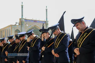 دسته عزای خادمان حرم حضرت معصومه (س) در روز شهادت امام جواد (علیه&zwnj;السلام)