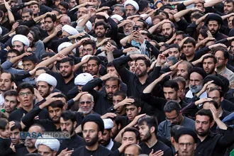 دسته عزاداری شهادت حضرت امام امیر المومنین (ع) با حضور حضرت آیت الله وحید خراسانی