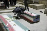 مراسم وداع با پیکر ۸ شهید حملات آمریکایی صهیونیستی اخیر به شهر مقدس قم