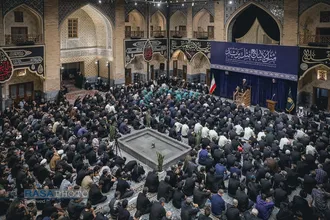 عزاداری روز عاشورای حسینی در مدرسه دو درب حرم مطهر رضوی