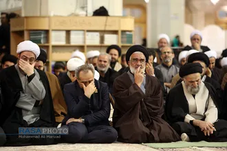 آیین شمع گردانی و خطبه خوانی شام وفات حضرت معصومه (س)