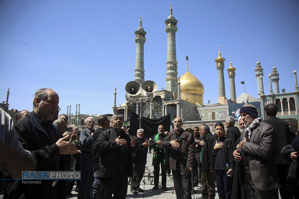 عزاداری هیئات مذهبی قم در روز شهادت حضرت امام صادق (ع)