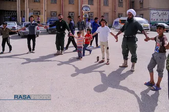 حضور طلاب در اردوگاه&zwnj;های اسکان سیل زدگان خوزستان | جهاد ادامه دارد