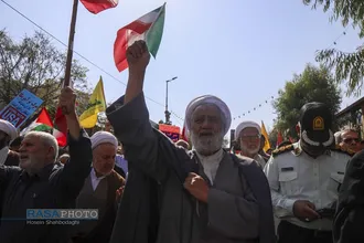 راهپیمایی بشارت نصر در قم