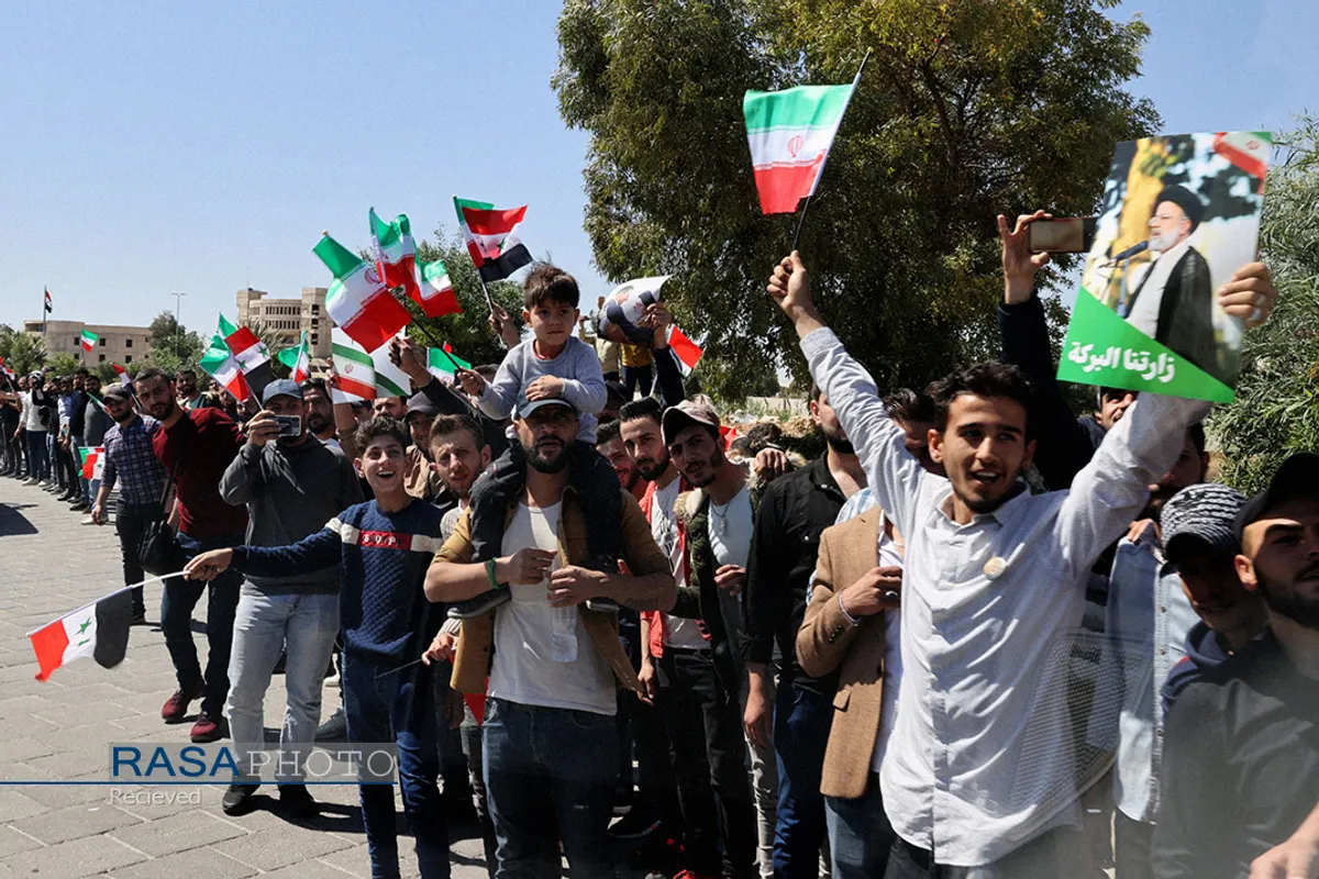 استقبال جمعی از شهروندان سوری از آیت&zwnj;الله رئیسی
