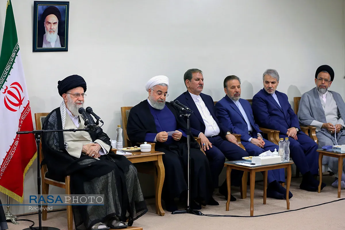 دیدار رئیس&zwnj;جمهور و اعضای هیئت دولت مقام معظم رهبری