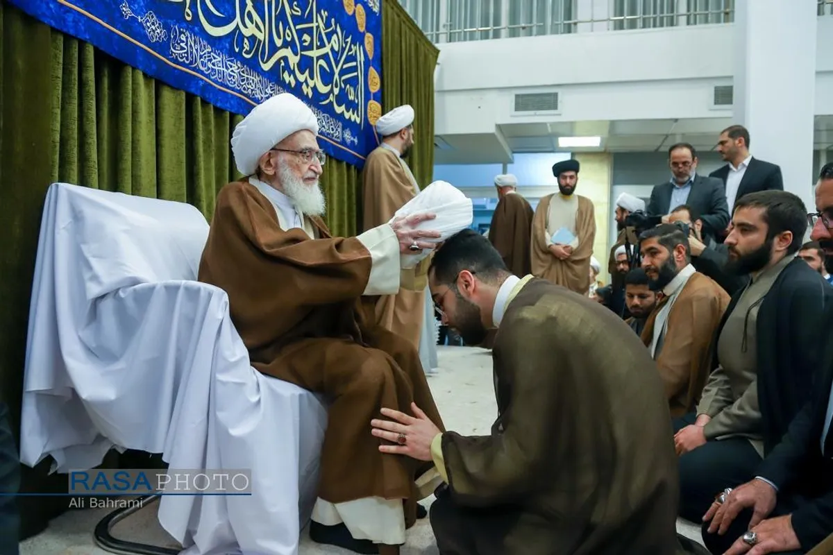 جشن روز نیمه شعبان و عمامه&zwnj;&zwnj;گذاری طلاب