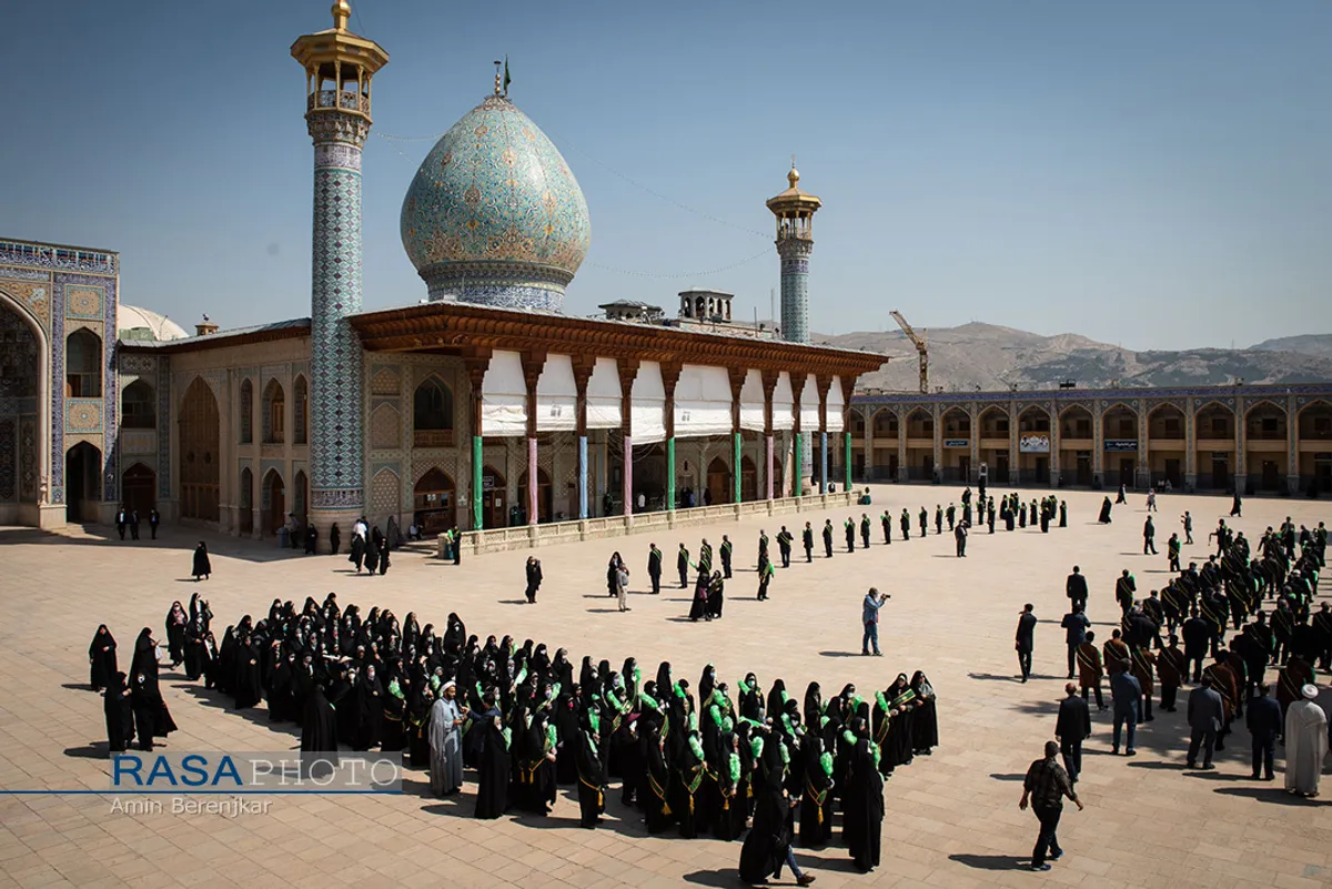 مراسم شکرانه بازگشایی حرم مطهر احمد بن موسی (ع) در شیراز&lrm;