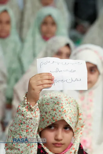 مراسم جشن تکلیف دختران دانش&zwnj;آموز با حضور مقام معظم رهبری