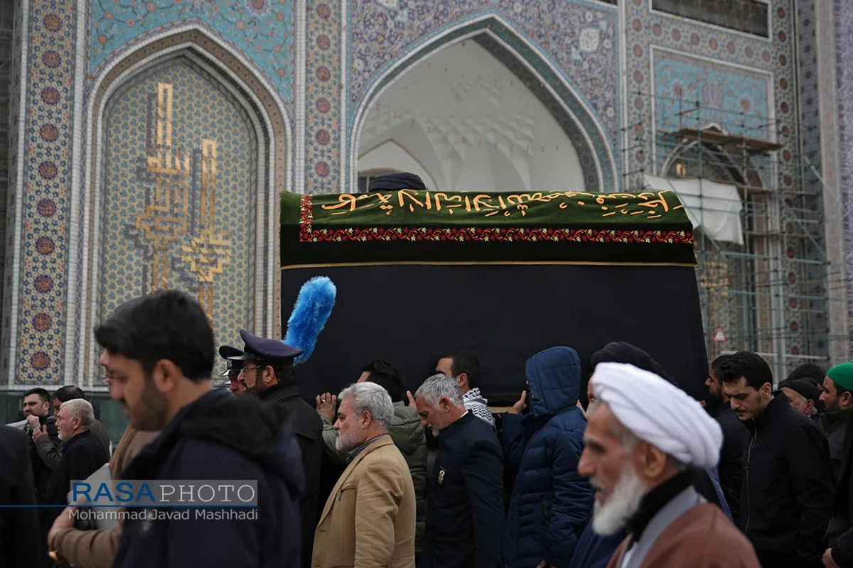 تشییع پیکر آیت&zwnj;الله موسوی خلخالی در مشهد