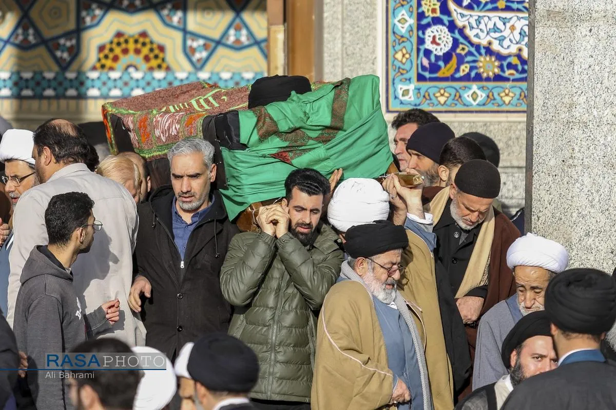 تشییع پیکر آیت الله سیدهادی حسینی سیستانی برادر حضرت آیت&zwnj;الله سید علی سیستانی