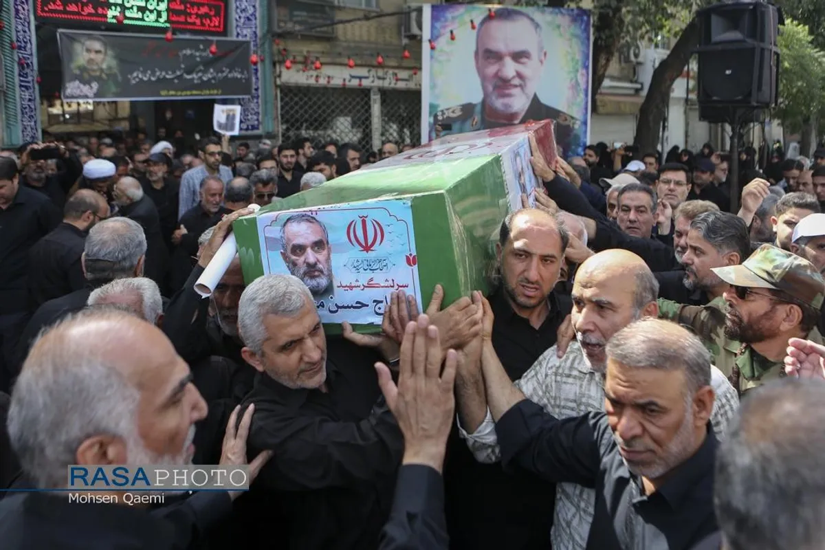 تشییع پیکر پاک سرلشکر شهید حاج محمدحسن محققی در تهران