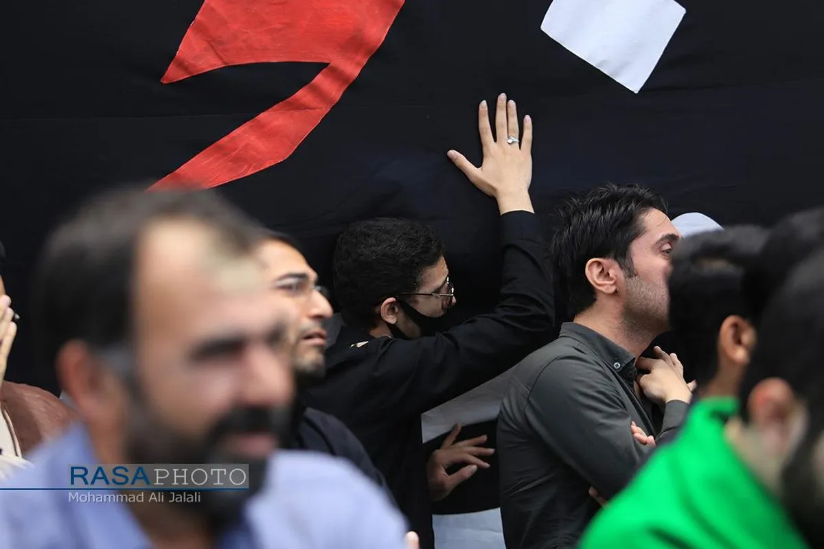 دسته عزاداری روز شهادت حضرت امام صادق (ع) با حضور حضرت آیت الله وحید خراسانی