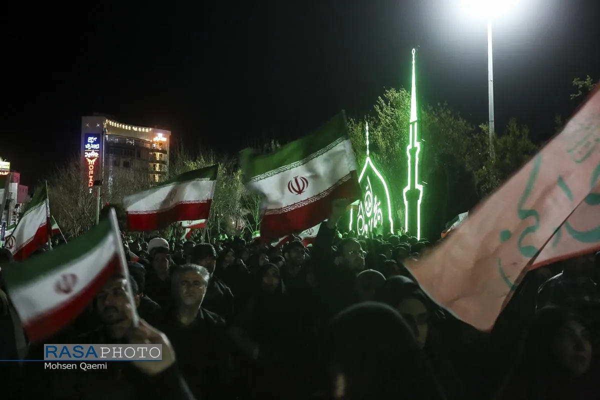 خروش انتقامی مردم قم در شب عزاداری شهادت امام خامنه&zwnj;ای (قدس&zwnj;سره)