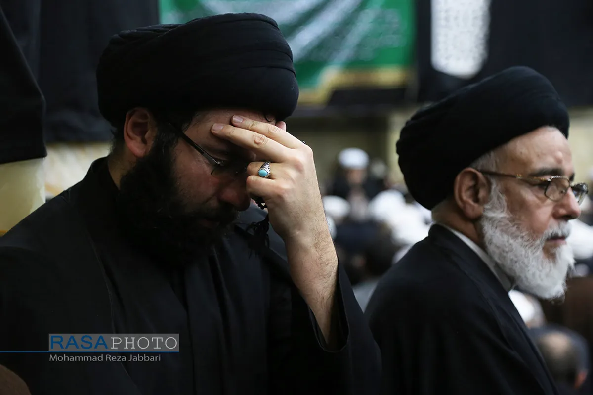 مراسم چهلمین روز رحلت مرحوم آیت الله هاشمی شاهرودی در مسجد اعظم قم