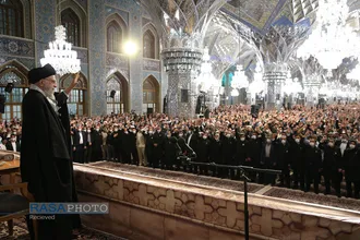 سخنرانی رهبر انقلاب در اجتماع عظیم زائران و مجاوران حرم مطهر رضوی (علیه&zwnj;السلام)