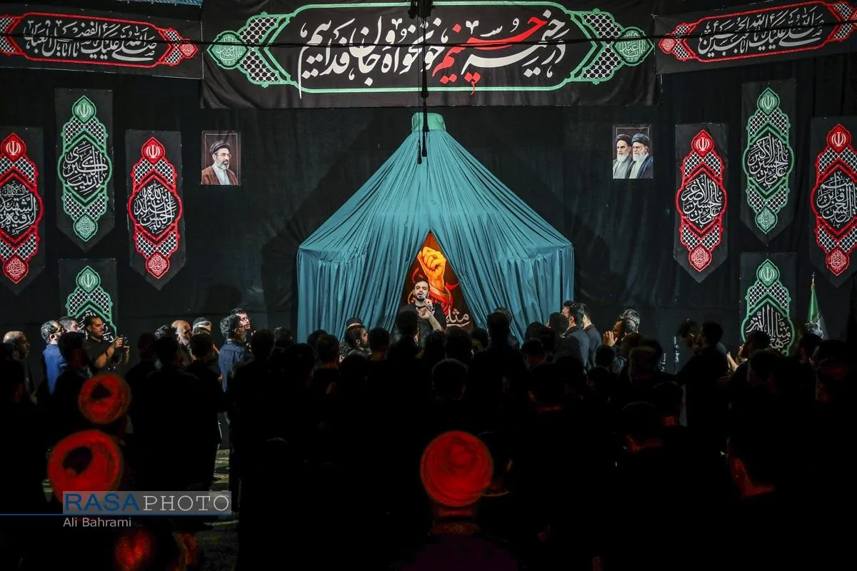 عزاداری شب سوم محرم در هیئت ثارالله قم