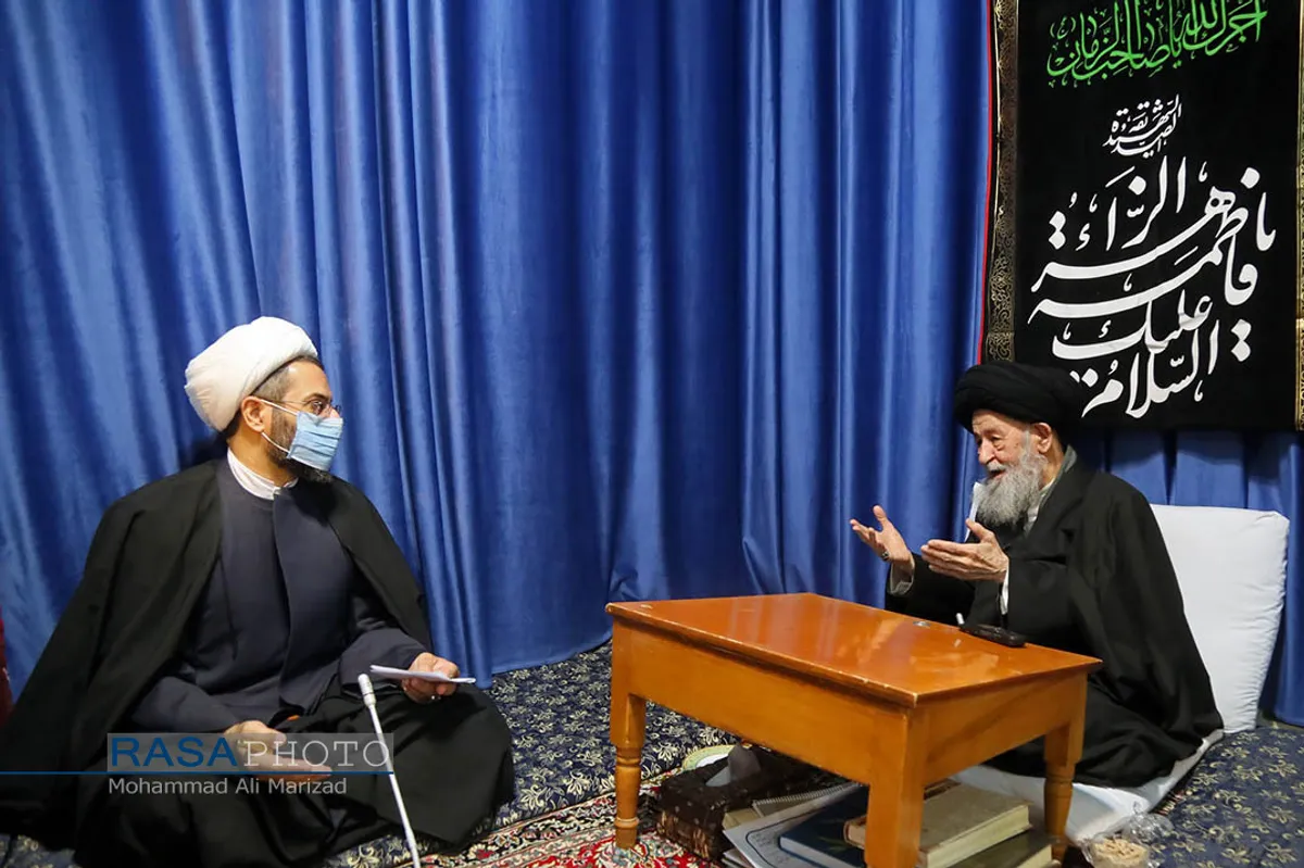 دیدار معاون سازمان اوقاف با حضرات آیات نوری همدانی و علوی گرگانی
