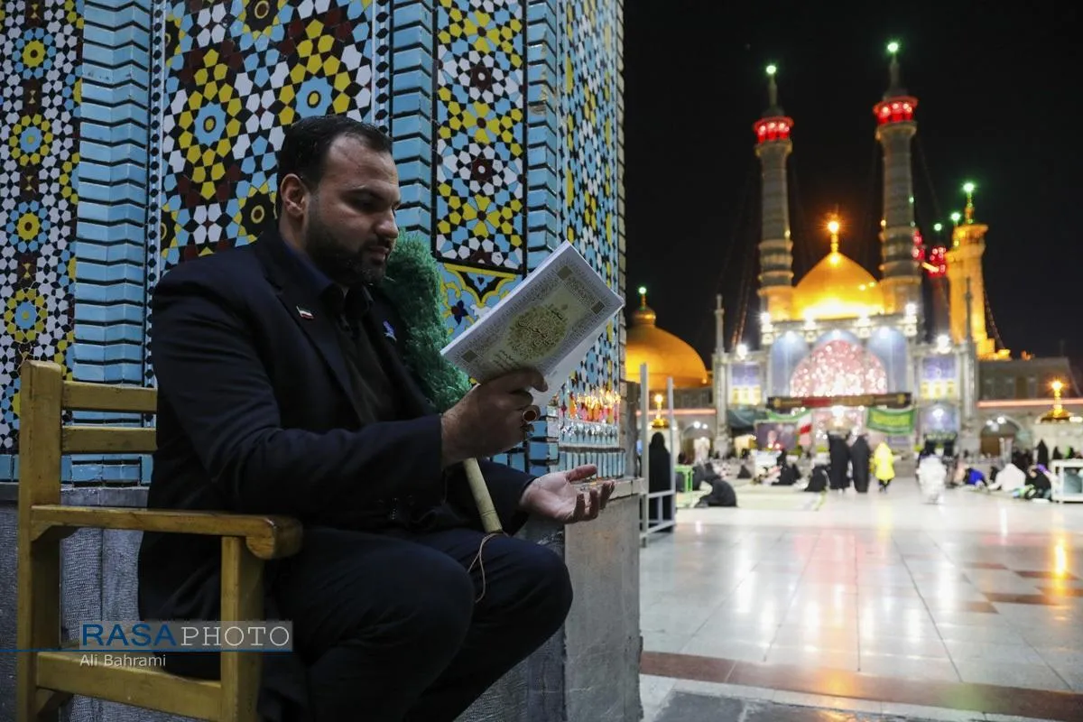 مراسم احیاء شب ۱۹ ماه مبارک رمضان ۱۴۰۴ در حرم کریمه اهلبیت (س)