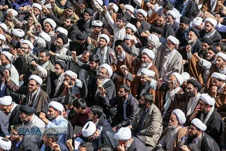 تجمع بزرگ علما، اساتید و طلاب حوزه علمیه قم با عنوان "جهاد بزرگ برای ساختن ایران اسلامی بزرگ"