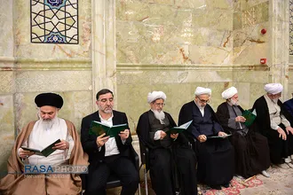 مراسم ختم همسر شهید آیت&zwnj;الله مطهری در قم