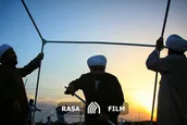 اسکان موقت سیل زدگان با همیاری طلاب جهادی