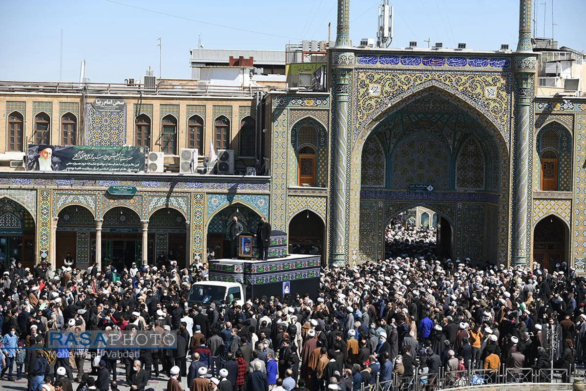 تشییع پیکر آیت الله علوی گرگانی در قم