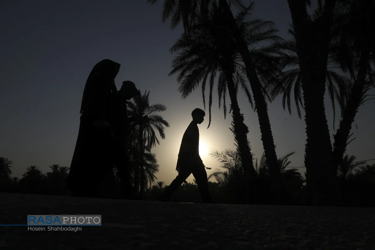 حضور زائران اربعین حسینی در طریق العلماء
