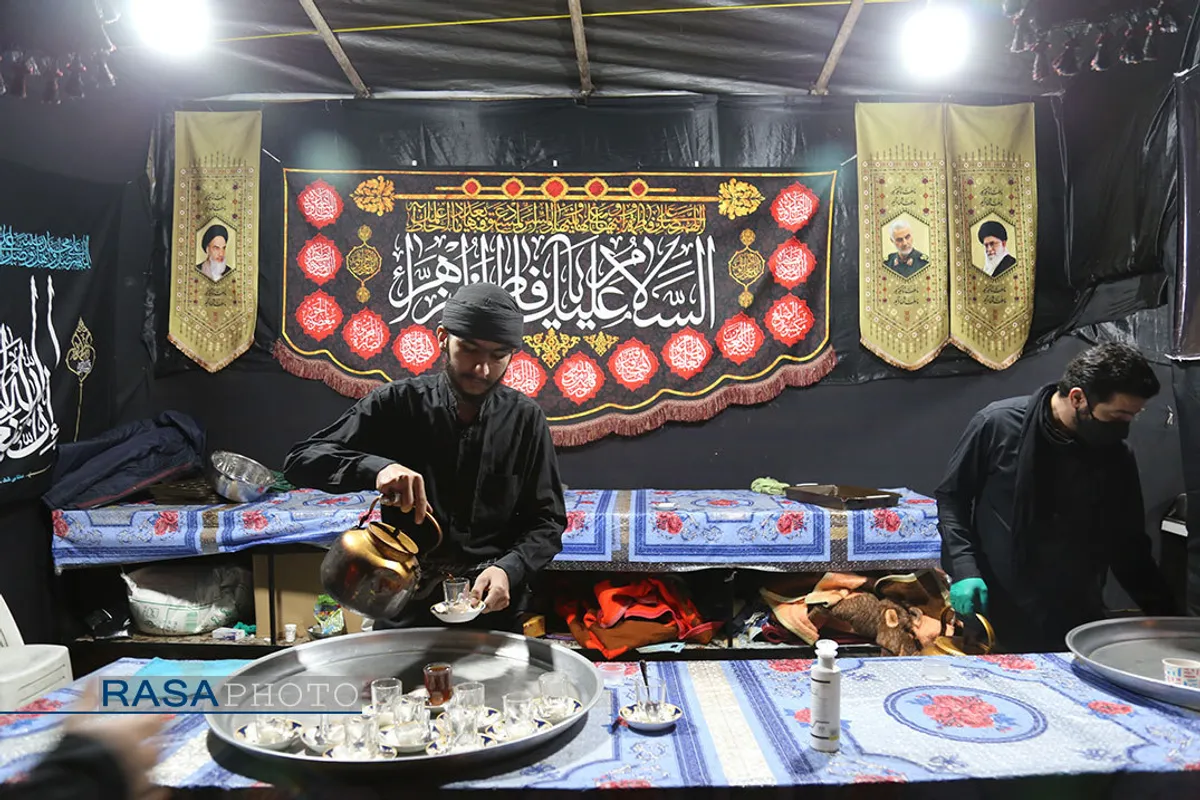 ایستگاه صلواتی طلاب مدرسه علمیه رضویه گرگان در شام شهادت حضرت زهرا (س)