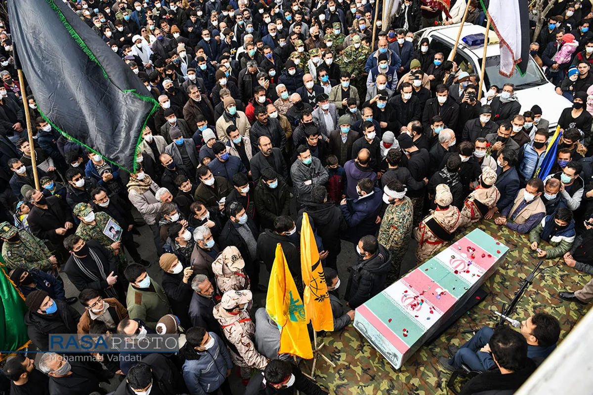 قم | تشییع شهید گمنام دفاع مقدس در روز شهادت حضرت زهرا (س)
