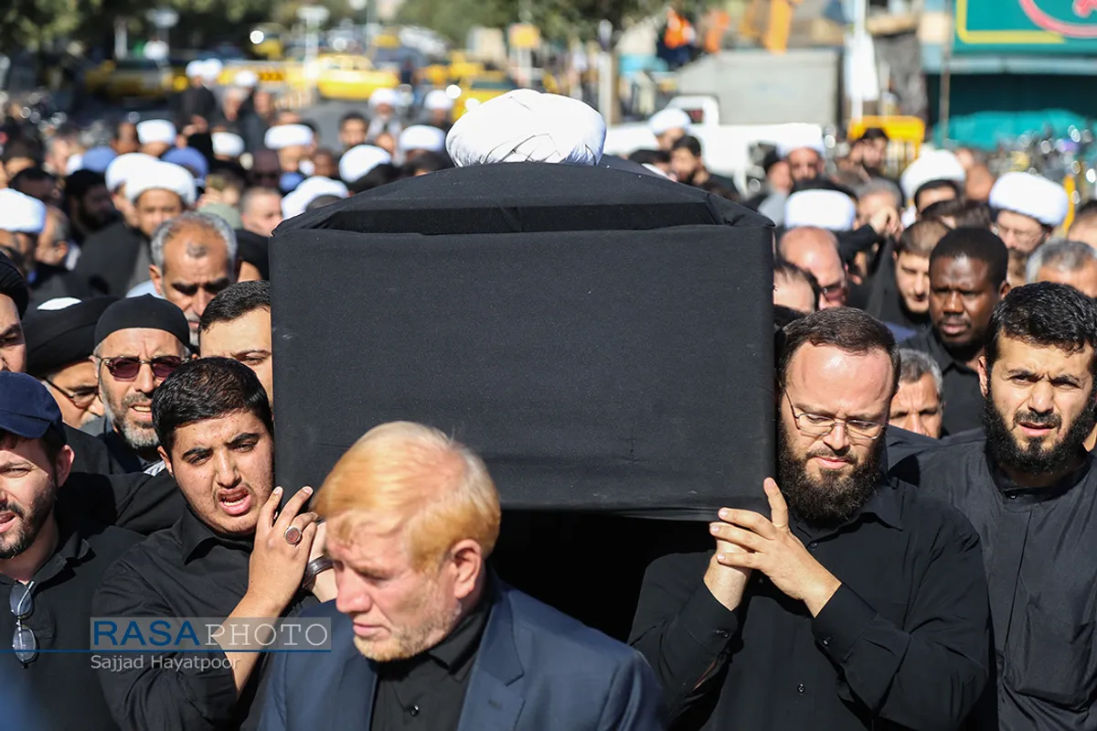 تشییع حجت الاسلام والمسلمین شیخ حسین کورانی در قم