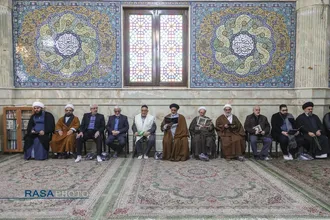 تشییع پیکر آیت الله سیدهادی حسینی سیستانی برادر حضرت آیت&zwnj;الله سید علی سیستانی