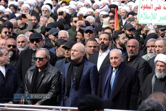 مراسم تشییع مجاهد کبیر شهید سیدحسن نصرالله و شهید سیدهاشم صفی&zwnj;الدین