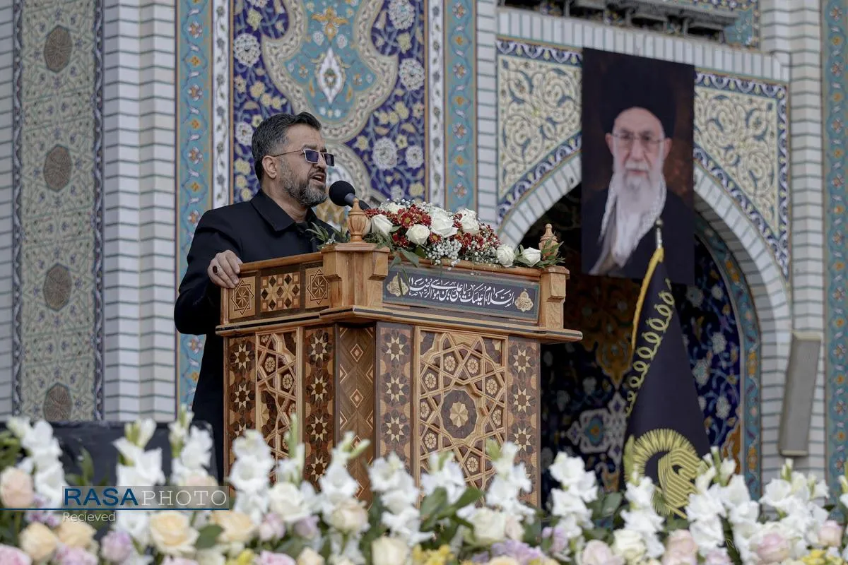 مجلس عزای شهادت رهبر معظم انقلاب (ره) در حرم مطهر رضوی