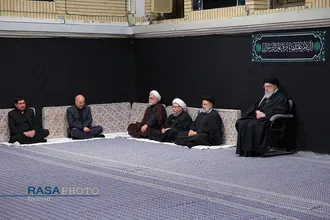 مراسم عزاداری شام شهادت حضرت فاطمه&zwnj;زهرا (سلام&zwnj;الله&zwnj;علیها) با حضور رهبر انقلاب