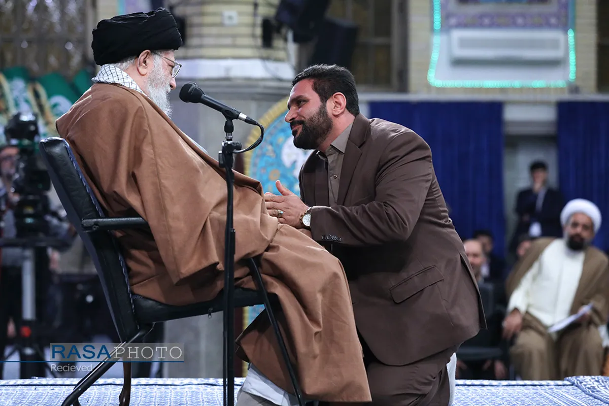 دیدار مداحان اهل&zwnj;بیت علیهم&zwnj;السلام مقام معظم رهبری