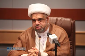 حجت الاسلام والمسلمین دقاق مدیر حوزه های علمیه بحرین | آیین افتتاحیه و رونمایی از سایت جدید پایگاه تخصصی فقه حکومتی وسائل