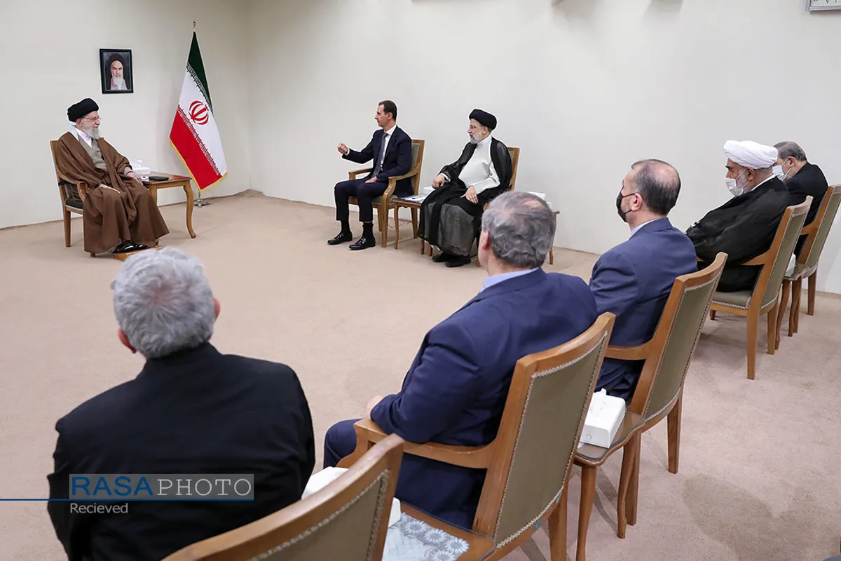 دیدار رئیس جمهور سوریه و هیئت همراه با مقام معظم رهبری