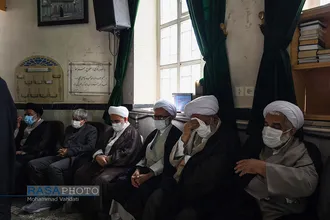 تشییع حجت الاسلام و المسلمین طاهری مدیرکل مرکز خدمات حوزه علمیه استان قم