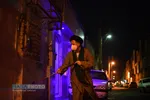 ضدعفونی معابر شهر قم توسط جوانان بسیجی و طلاب