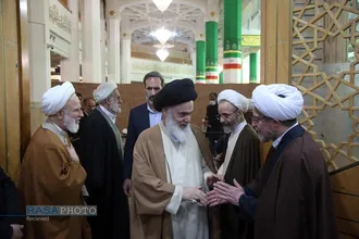 مراسم بزرگداشت آیت&zwnj;الله مصباح یزدی در حرم کریمه اهل&zwnj;بیت (س)