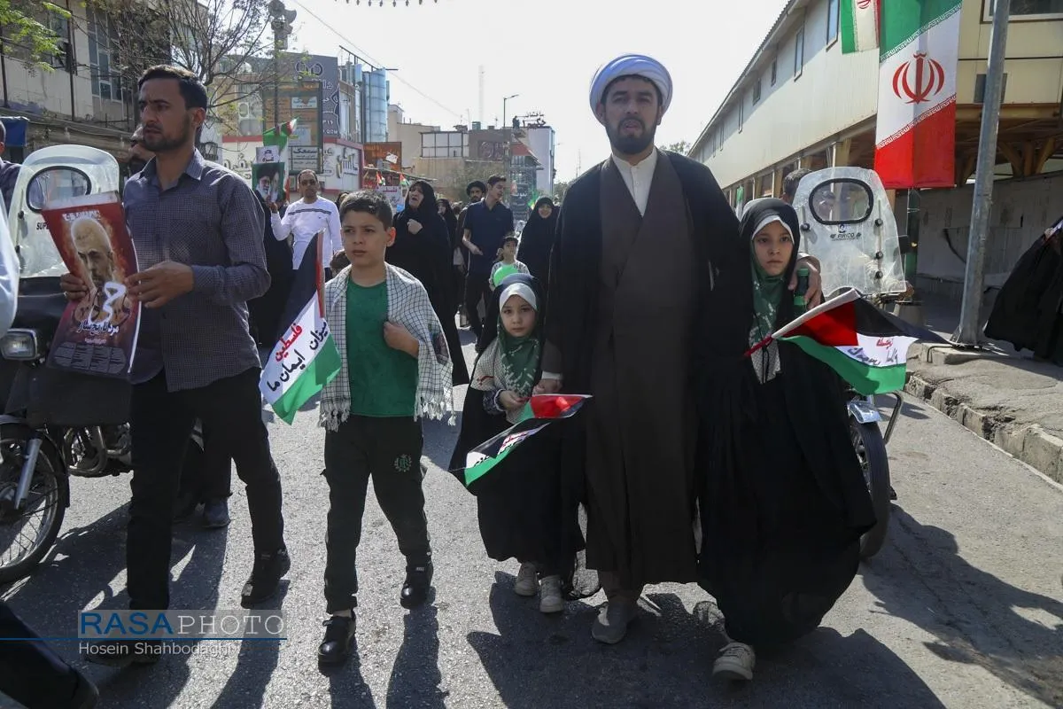 راهپیمایی بشارت نصر در قم