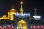 حال و هوای حرم مطهر رضوی در شب شهادت حضرت امام کاظم (علیه&zwnj;السلام)