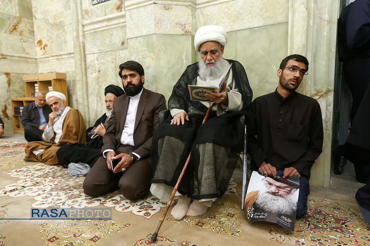 مراسم ختم آیت الله فاطمی&zwnj;نیا در مسجد اعظم قم