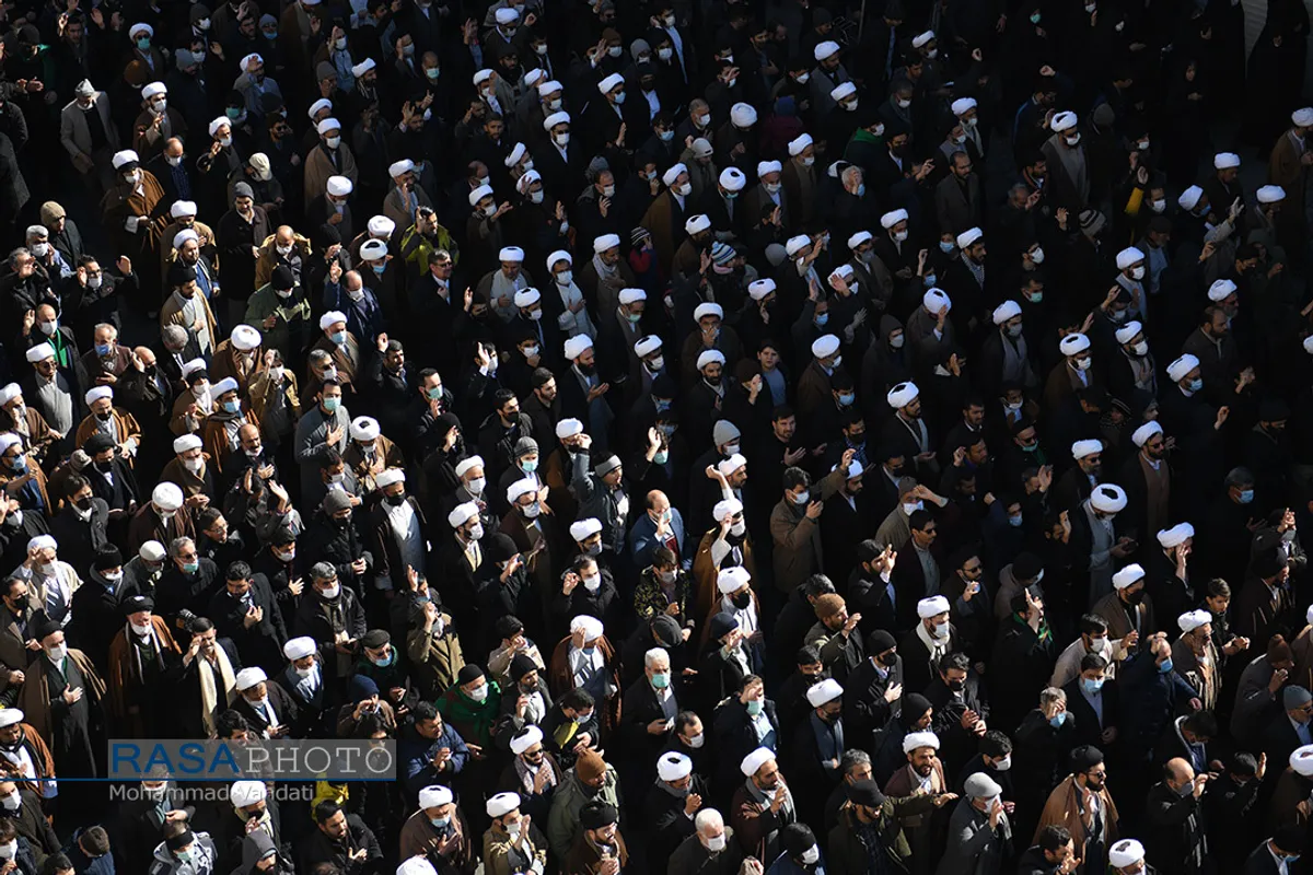 تشییع حضرت آیت الله صافی گلپایگانی در قم