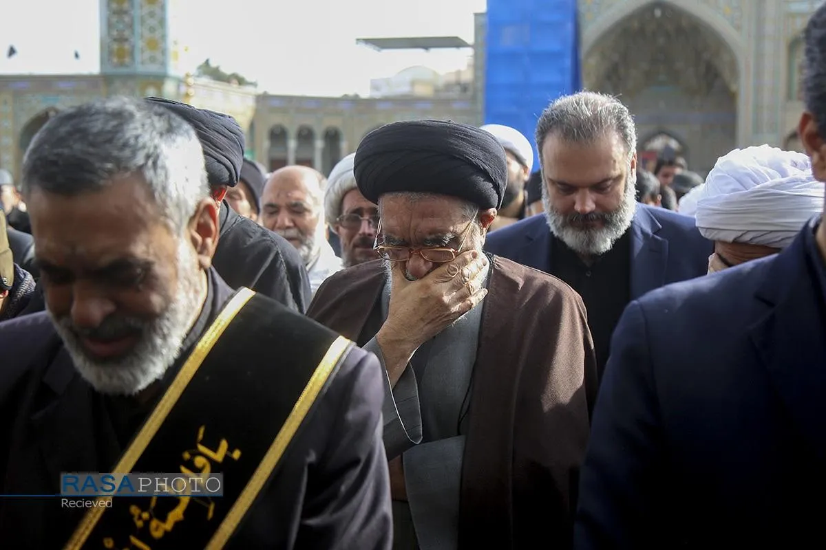دسته عزاداری خادمان حرم کریمه اهل&zwnj;بیت (س) در روز شهادت حضرت امام موسی کاظم (علیه&zwnj;السلام)
