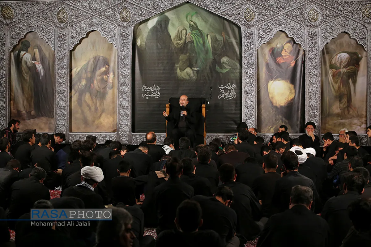 مراسم سوگواری حضرت اباعبدالله&zwnj;الحسین(ع) در هیئت ثارالله قم&lrm;