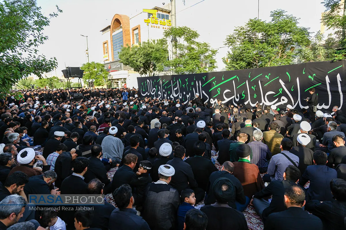 عزاداری روز شهادت حضرت امیرالمومنین علی (علیه السلام) با حضور حضرت آیت الله وحید خراسانی